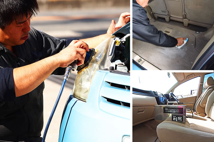 オゾンによる匂いと雑菌の除去常に新車に近い状態を維持